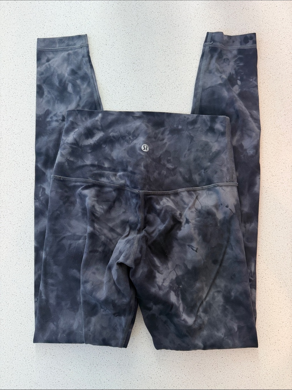 Lululemon Blue Tie-Dye High-Rise Leggings – Size 4